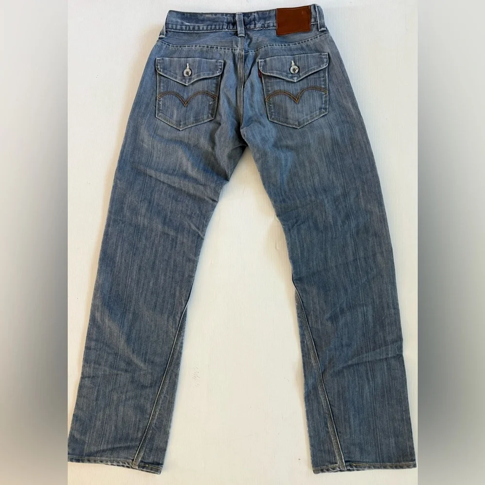 Levi’s 514 Jeans Mens 31 x 32 Blue Slim Straight Flap Pocket Denim
